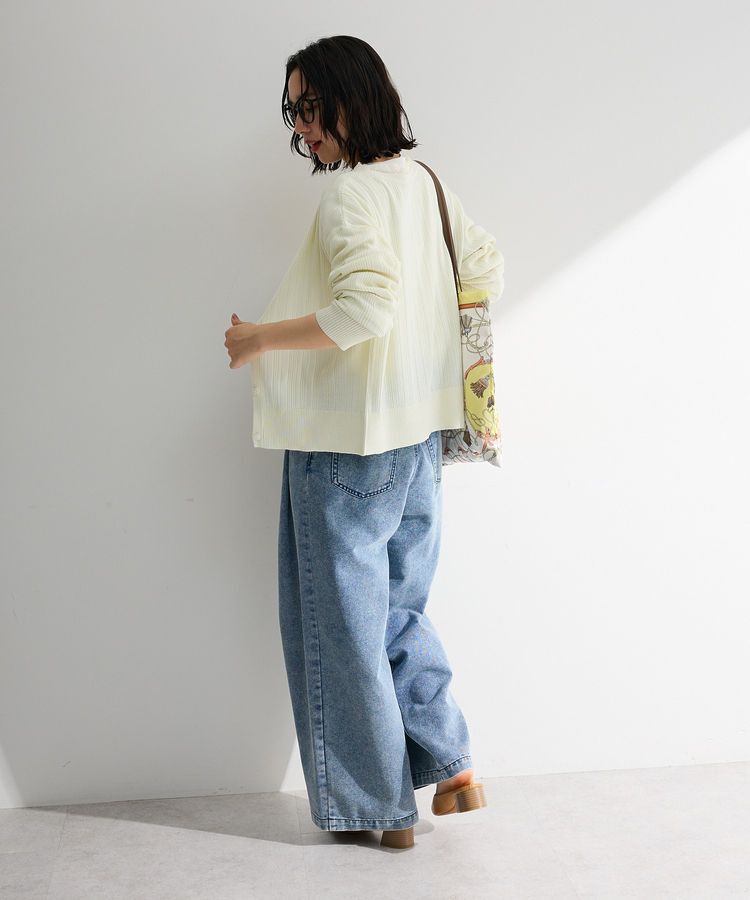 Green Parks「レースドッキングニットカーディガン」|カーディガン|