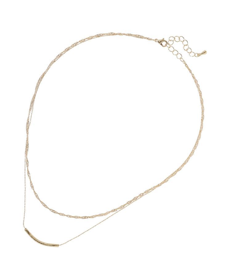 Green Parks「スマイリートップ2連ネックレス」|ネックレス|