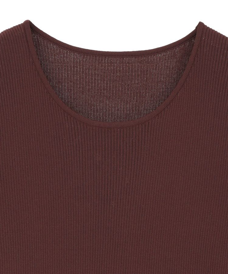 YECCA VECCA「5分袖リブニット」|ニット・セーター|
