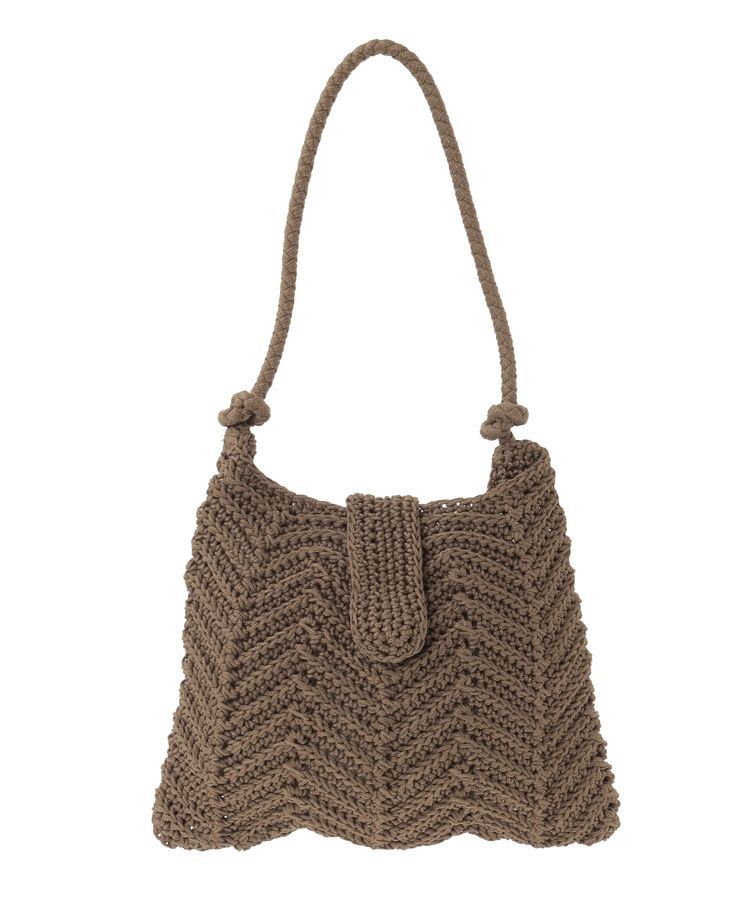 YECCA VECCA「【cache cache】山波編みトート」|トートバッグ|