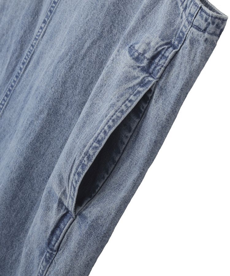 Editt by YECCA VECCA「綿麻デニムサロペット」|オールインワン|