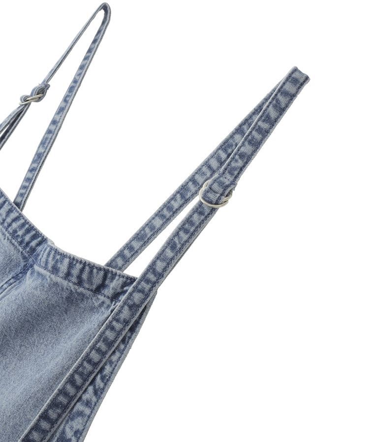 Editt by YECCA VECCA「綿麻デニムサロペット」|オールインワン|