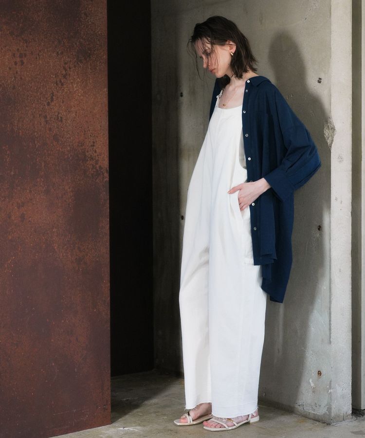 Editt by YECCA VECCA「綿麻ツイルサロペット」|オールインワン|