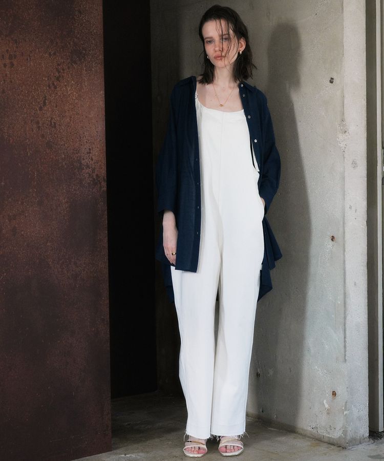 Editt by YECCA VECCA「綿麻ツイルサロペット」|オールインワン|