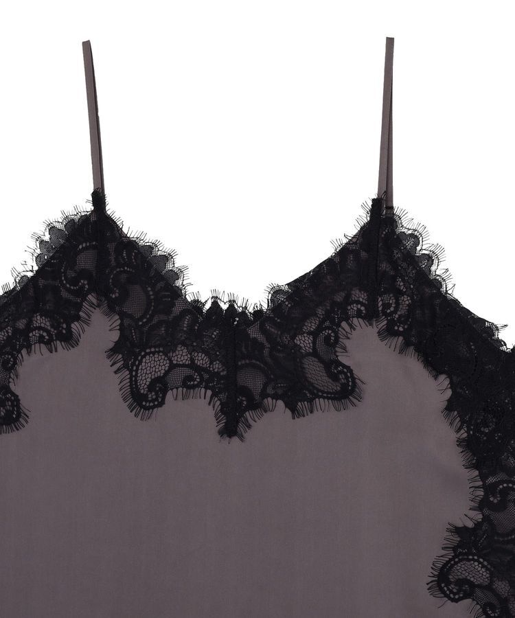 GARAGE OF GOOD CLOTHING「レースサテンアシンメトリーキャミソール」|キャミソール|