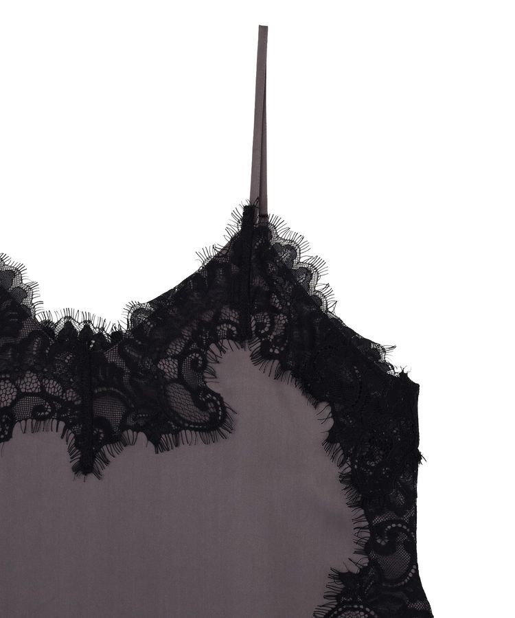 GARAGE OF GOOD CLOTHING「レースサテンアシンメトリーキャミソール」|キャミソール|