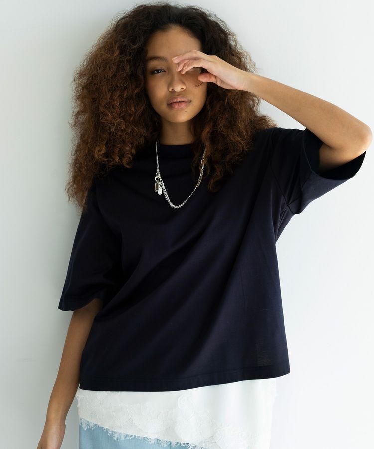 GARAGE OF GOOD CLOTHING「レースサテンアシンメトリーキャミソール」|キャミソール|