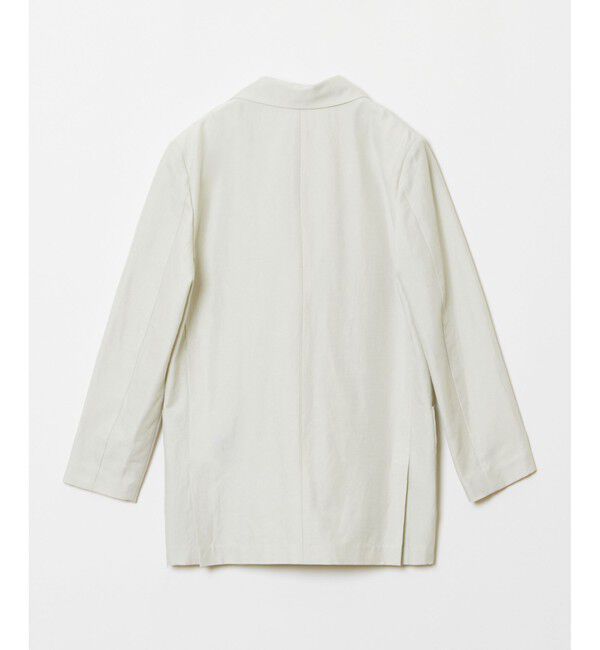 allureville「リネンスラブビックショルダージャケット」|テーラードジャケット|
