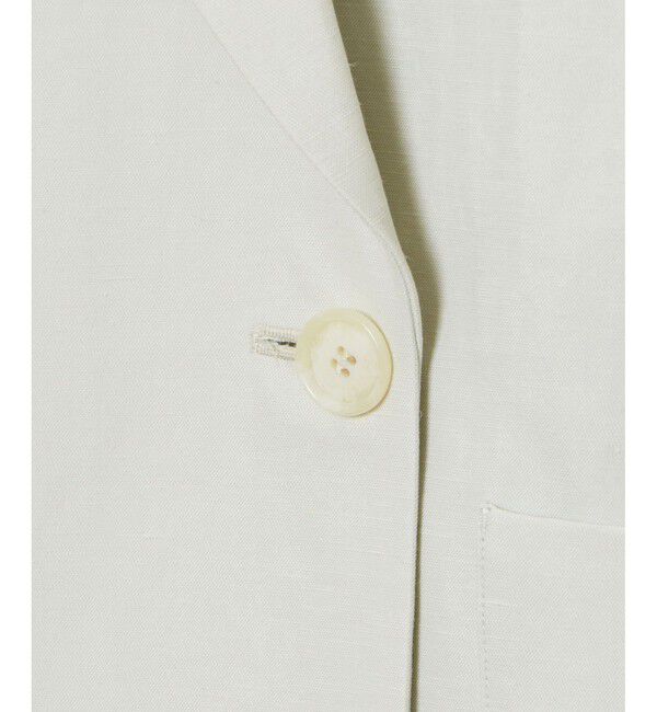 allureville「リネンスラブビックショルダージャケット」|テーラードジャケット|