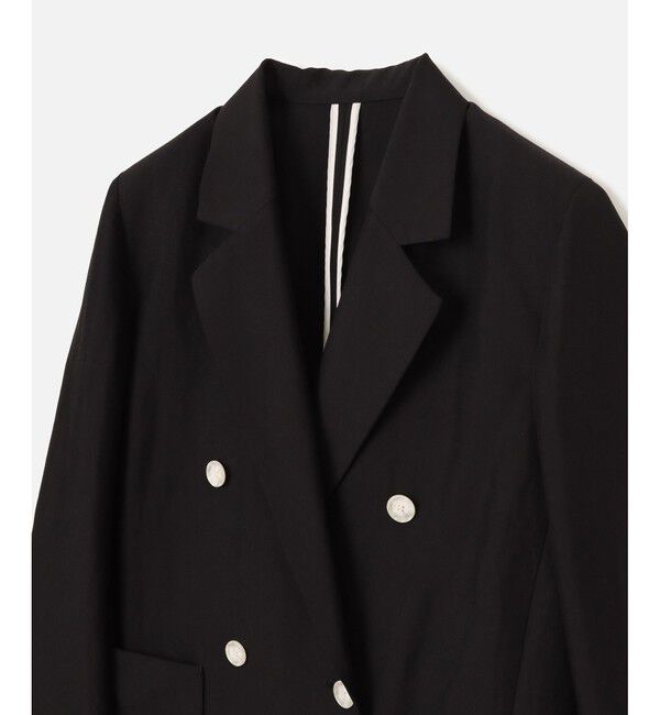 allureville「リネンスラブビックショルダージャケット」|テーラードジャケット|