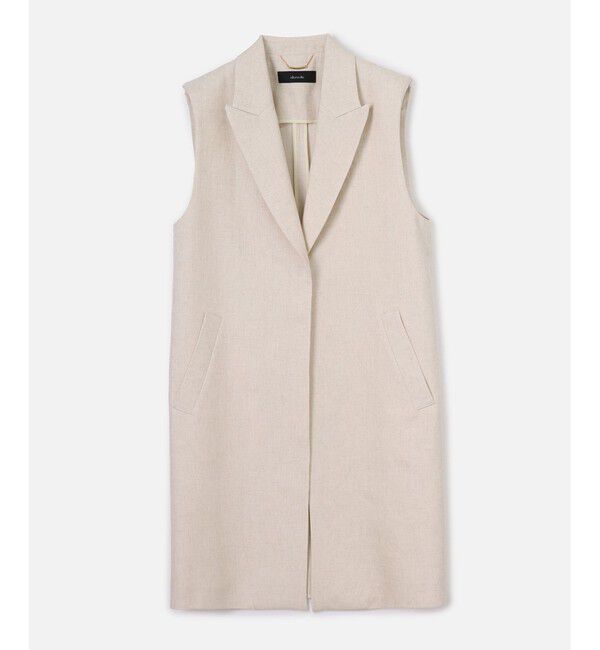 allureville「マットクロススリーブレスジャケット」|ダウンベスト・ベスト|