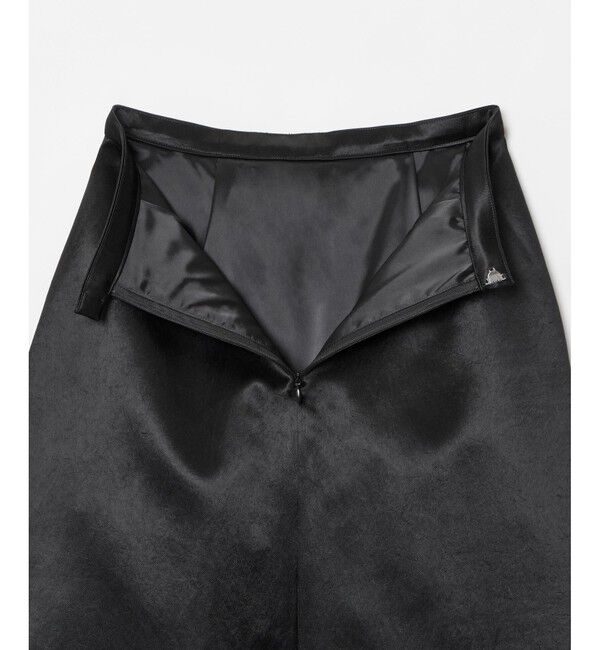 allureville「アセテートサテンボンディングスカート」|フレア|