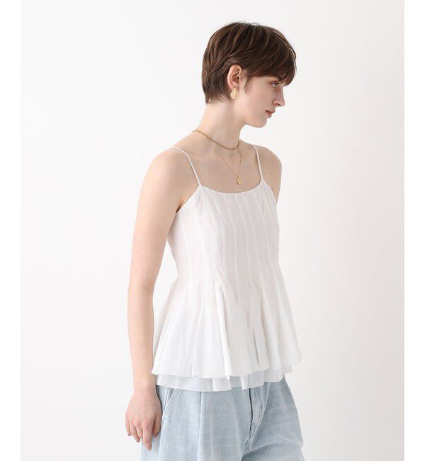 allureville「【ATELIER Line】リライムローンペプラムキャミソール」|キャミソール|