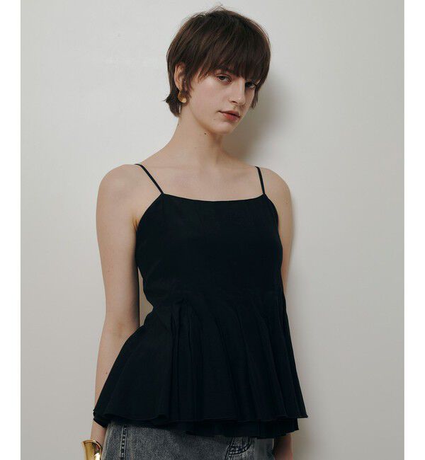 allureville「【ATELIER Line】リライムローンペプラムキャミソール」|キャミソール|