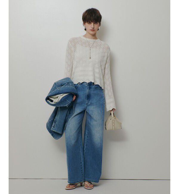 allureville「レースニットプルオーバー」|ニット・セーター|