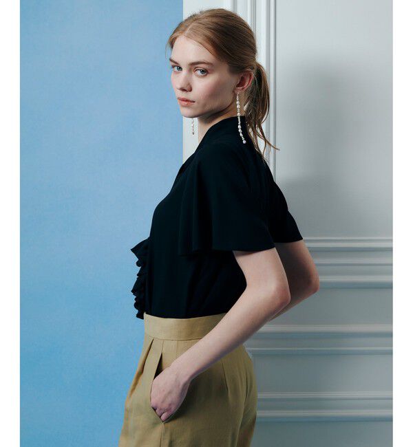 LOULOU WILLOUGHBY「【LOULOU WILLOUGHBY】ペタルフリルフレアスリーブブラウス」|シャツ・ブラウス|