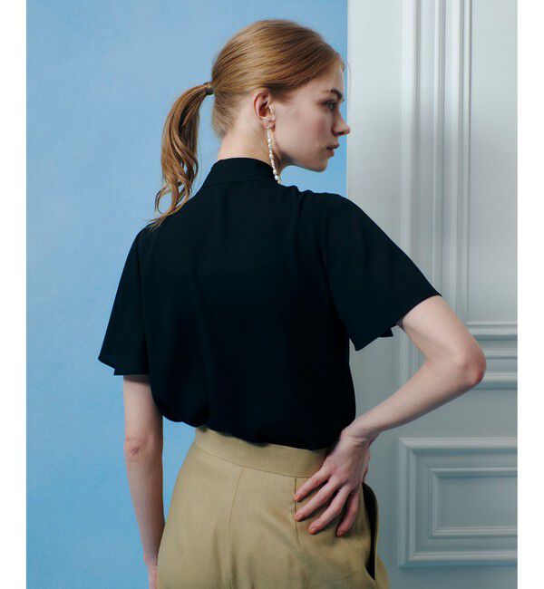 LOULOU WILLOUGHBY「【LOULOU WILLOUGHBY】ペタルフリルフレアスリーブブラウス」|シャツ・ブラウス|