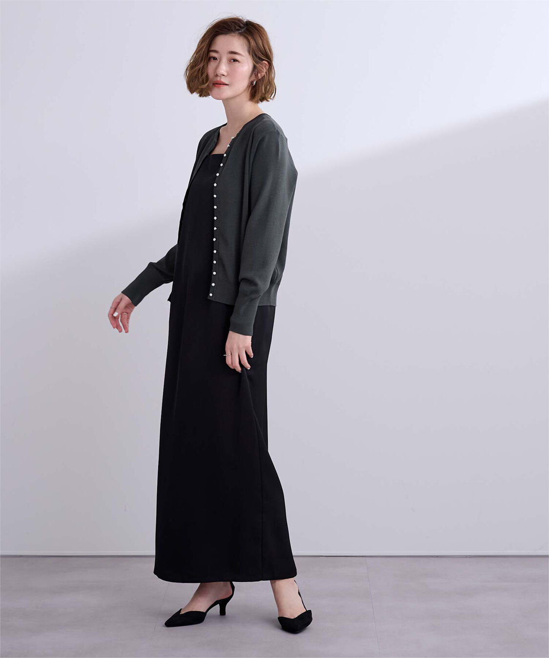 ur's「2wayパール釦ニットカーディガン」|ニット・セーター|