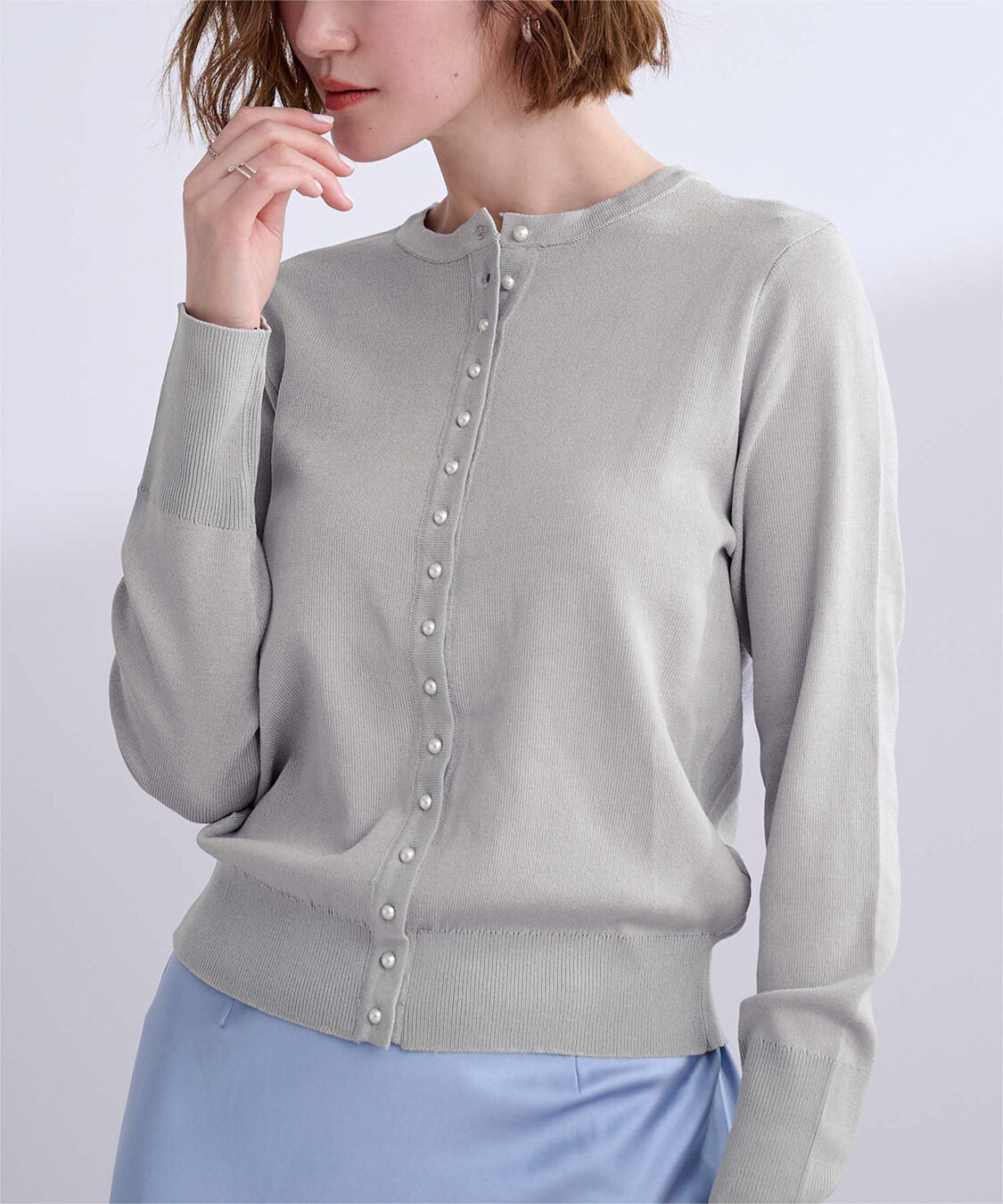 ur's「2wayパール釦ニットカーディガン」|ニット・セーター|