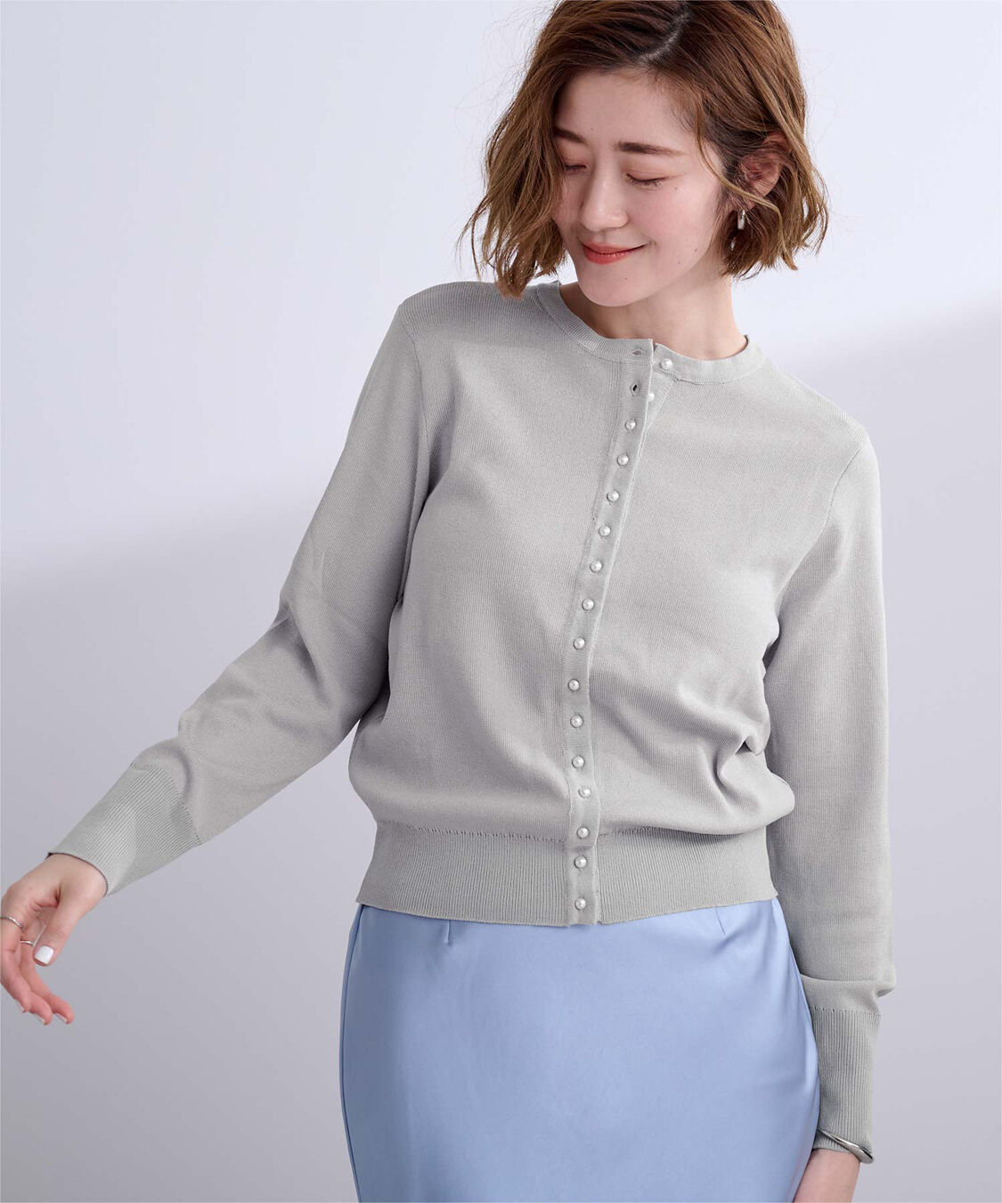 ur's「2wayパール釦ニットカーディガン」|ニット・セーター|