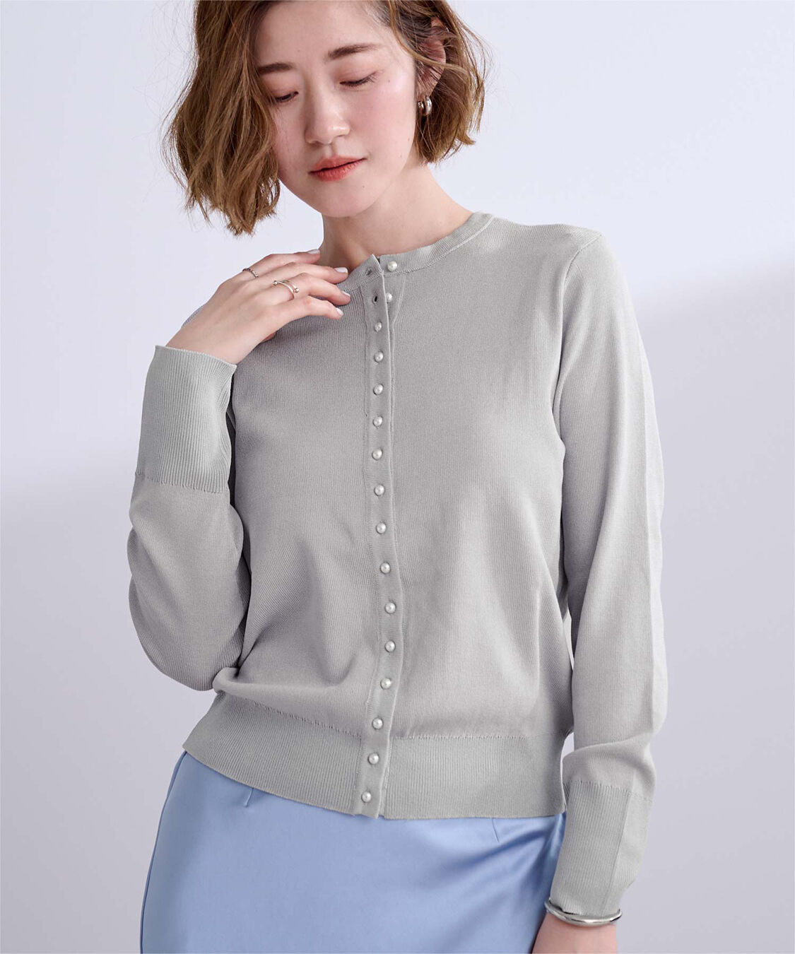 ur's「2wayパール釦ニットカーディガン」|ニット・セーター|