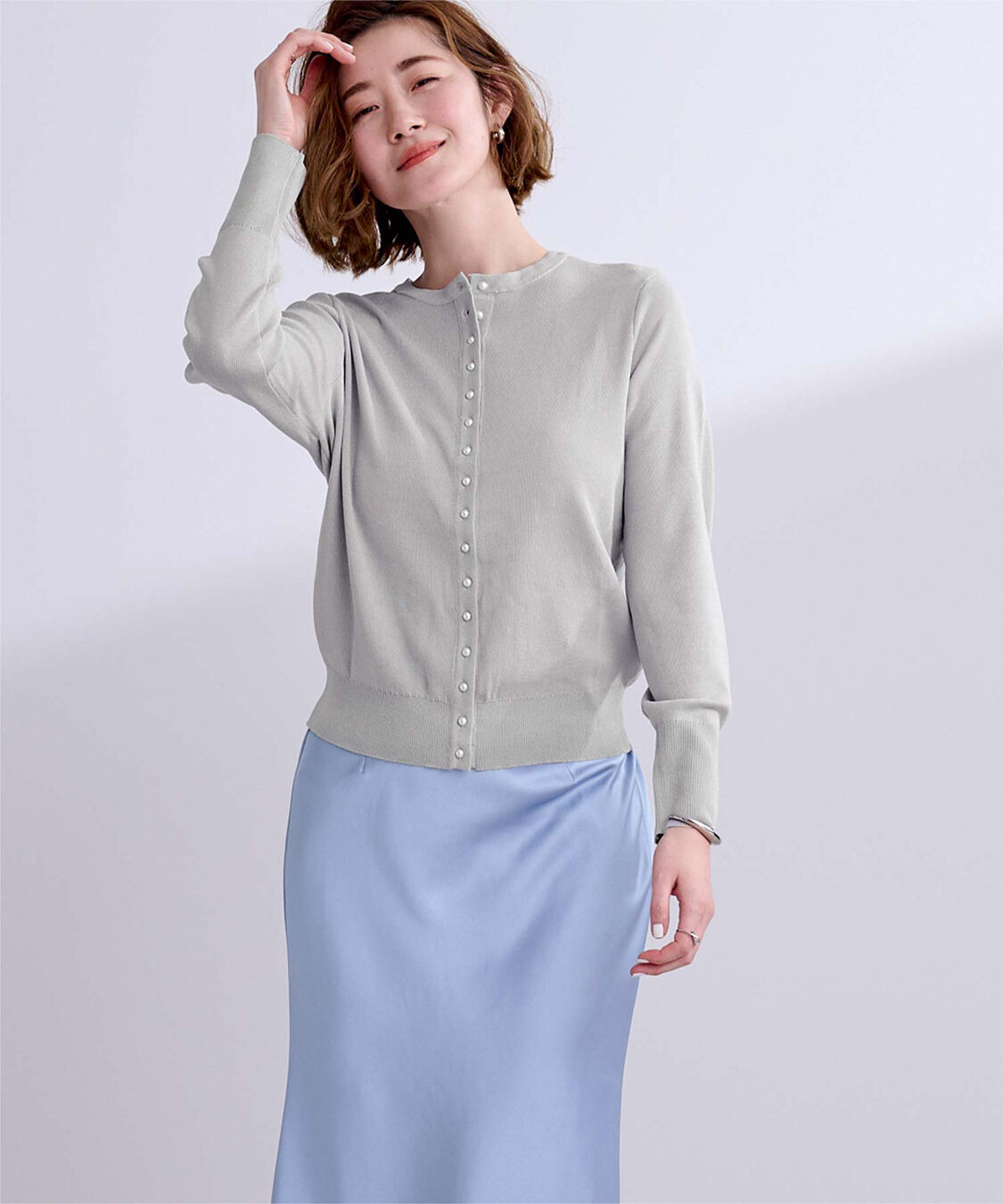 ur's「2wayパール釦ニットカーディガン」|ニット・セーター|