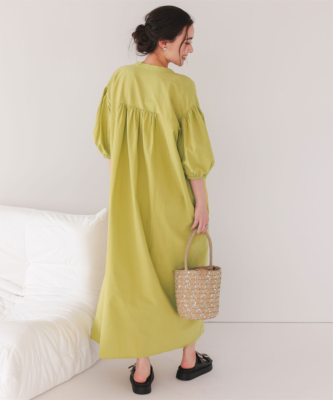 titivate「カフタンシャツワンピース」|ワンピース|