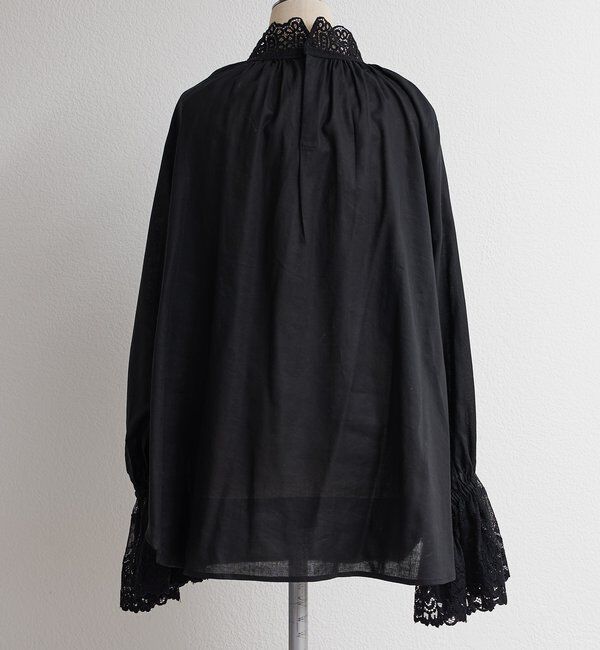  「襟袖レースプチハイネックブラウス」|プルオーバー|