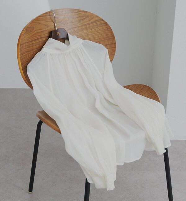  「シアーリボンタイ2WAYブラウス」|シャツ・ブラウス|