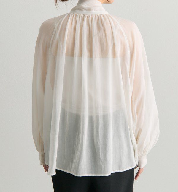  「シアーリボンタイ2WAYブラウス」|シャツ・ブラウス|