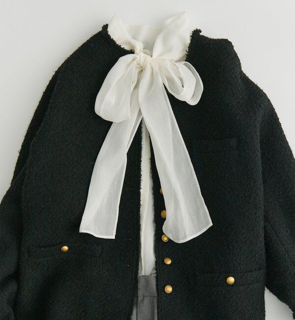  「シアーリボンタイ2WAYブラウス」|シャツ・ブラウス|