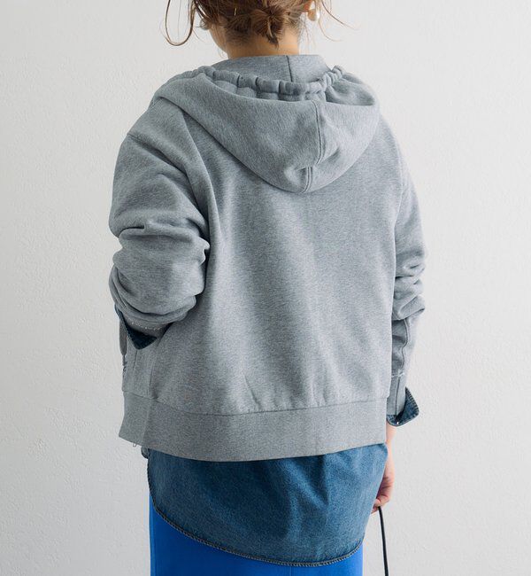  「ダブルジップ裏毛スウェットパーカー」|パーカー|