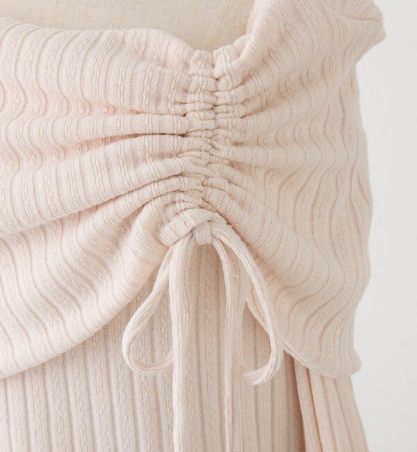  「ドロストリボンオフショルトップス」|プルオーバー|