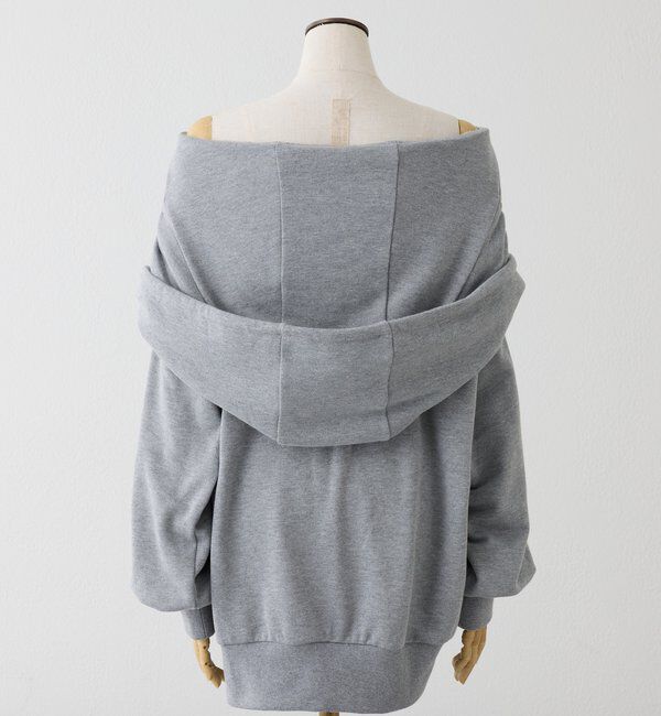  「オフショルパーカーワンピ」|ワンピース|