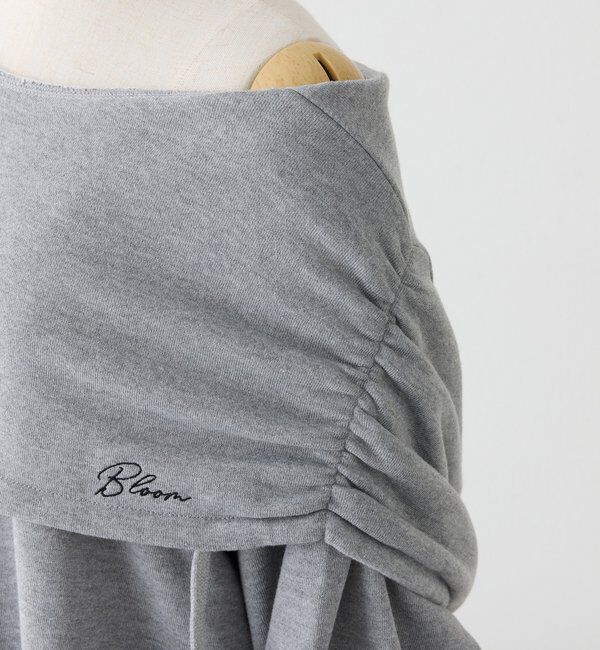  「オフショルパーカーワンピ」|ワンピース|