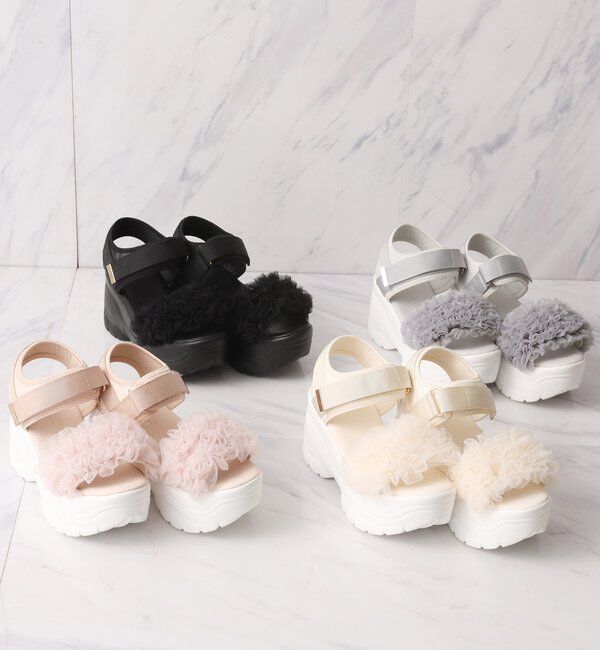  「チュールフリル厚底スポサン」|その他|