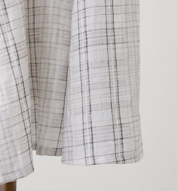  「【LouLoumei】サイドカットデザインチェックワンピース」|その他|