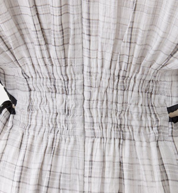  「【LouLoumei】サイドカットデザインチェックワンピース」|その他|