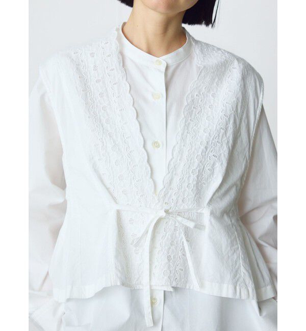 MidiUmi「MidiUmi レースサイドタックベスト」|ベスト・ジレ|