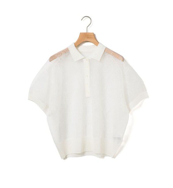 MARMARMAR「MARMARMAR レースニットポロ」|ニット・セーター|オフホワイト
