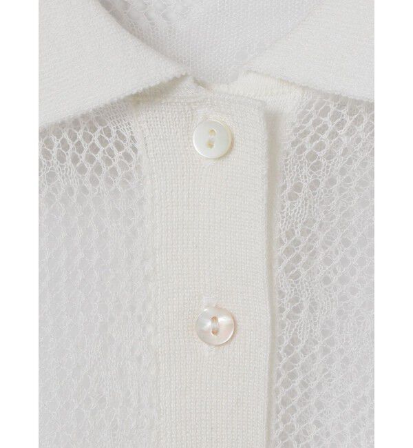 MARMARMAR「MARMARMAR レースニットポロ」|ニット・セーター|