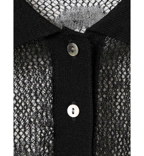 MARMARMAR「MARMARMAR レースニットポロ」|ニット・セーター|