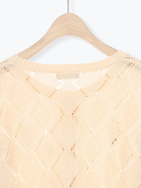 Samansa Mos2「ビーズ花刺繍カーディガン」|カーディガン|