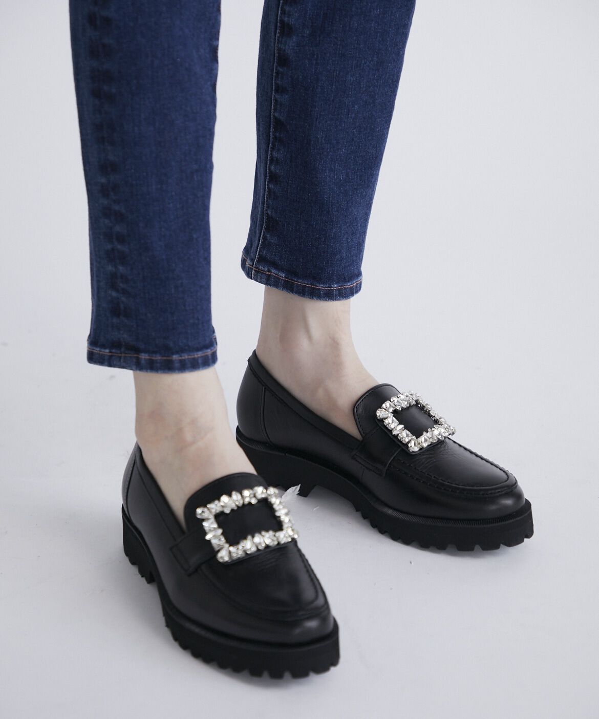 Maglie le cassetto「タンクソールビジューローファー」|パンプス|