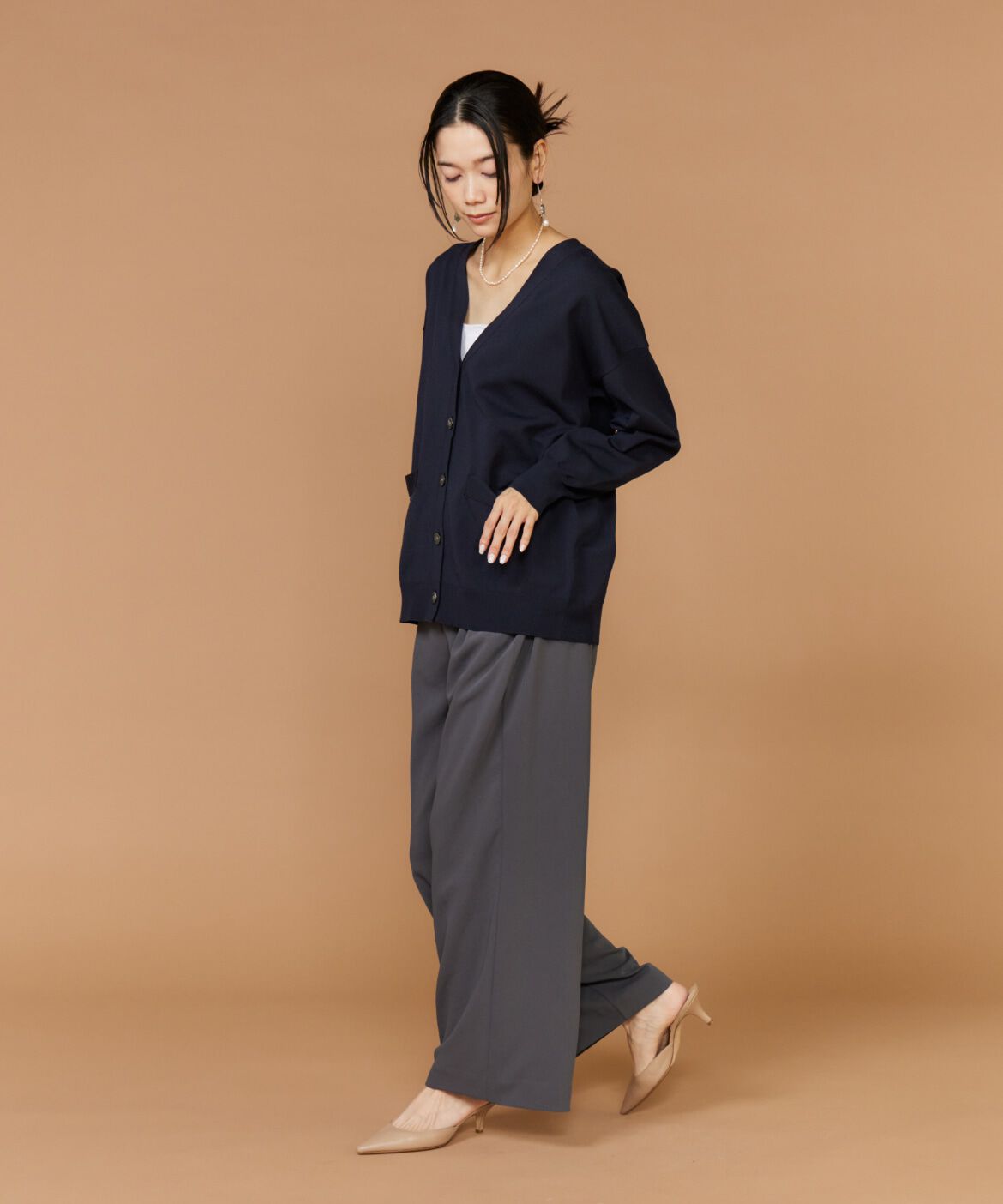 INED「《大きいサイズ》イージーワイドパンツ」|その他|