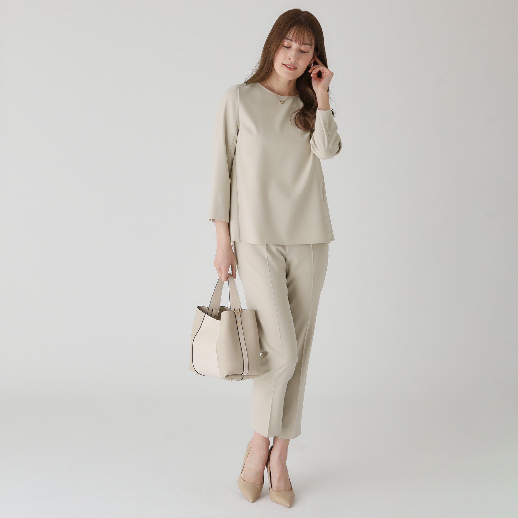 COUP DE CHANCE「【洗える／撥水加工】Aラインブラウス」|シャツ・ブラウス|