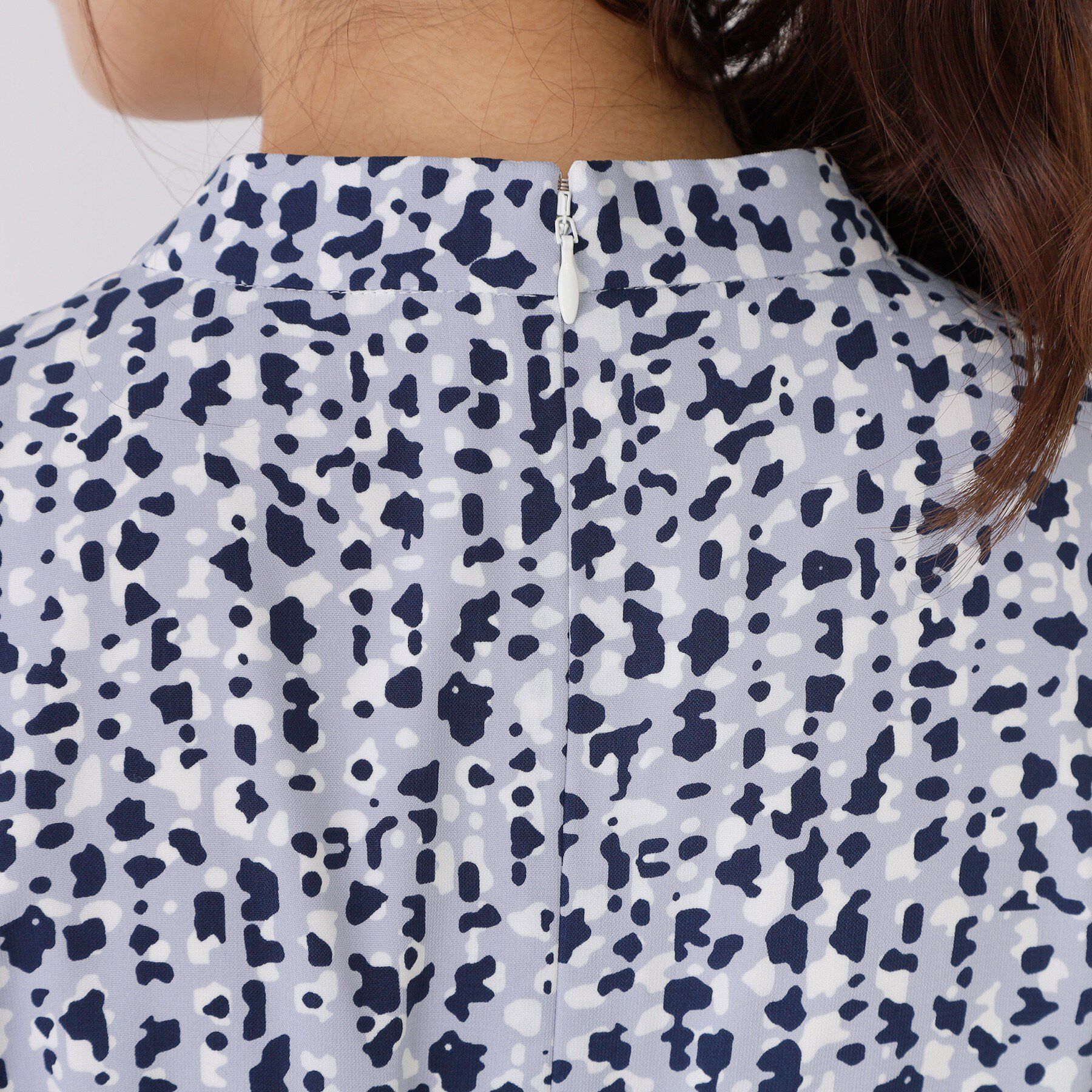 COUP DE CHANCE「【手洗い可／日本製】幾何柄エレガントワンピース」|ワンピース|