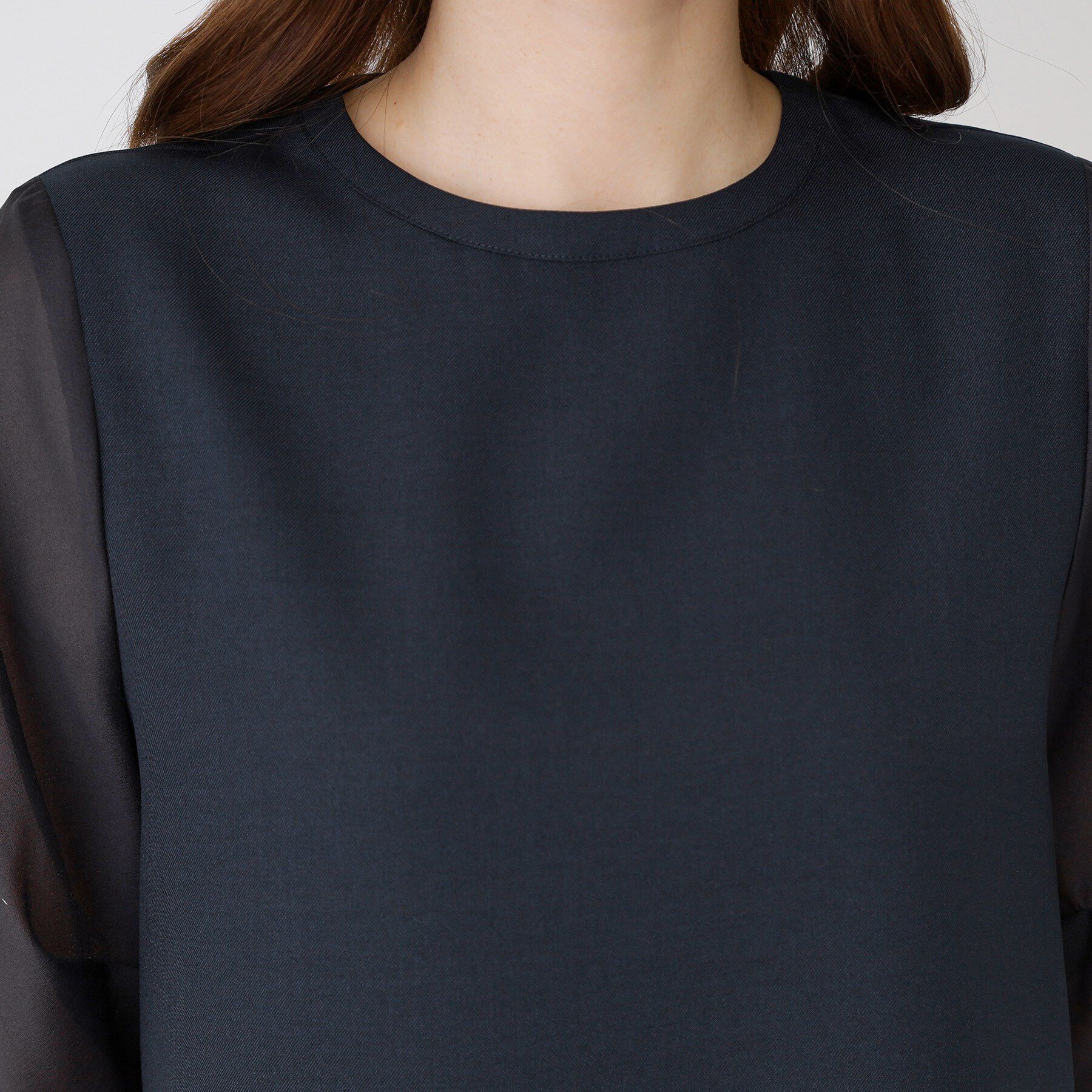 COUP DE CHANCE「【手洗い可／日本製】袖シアーパフスリーブ ブラウス」|シャツ・ブラウス|