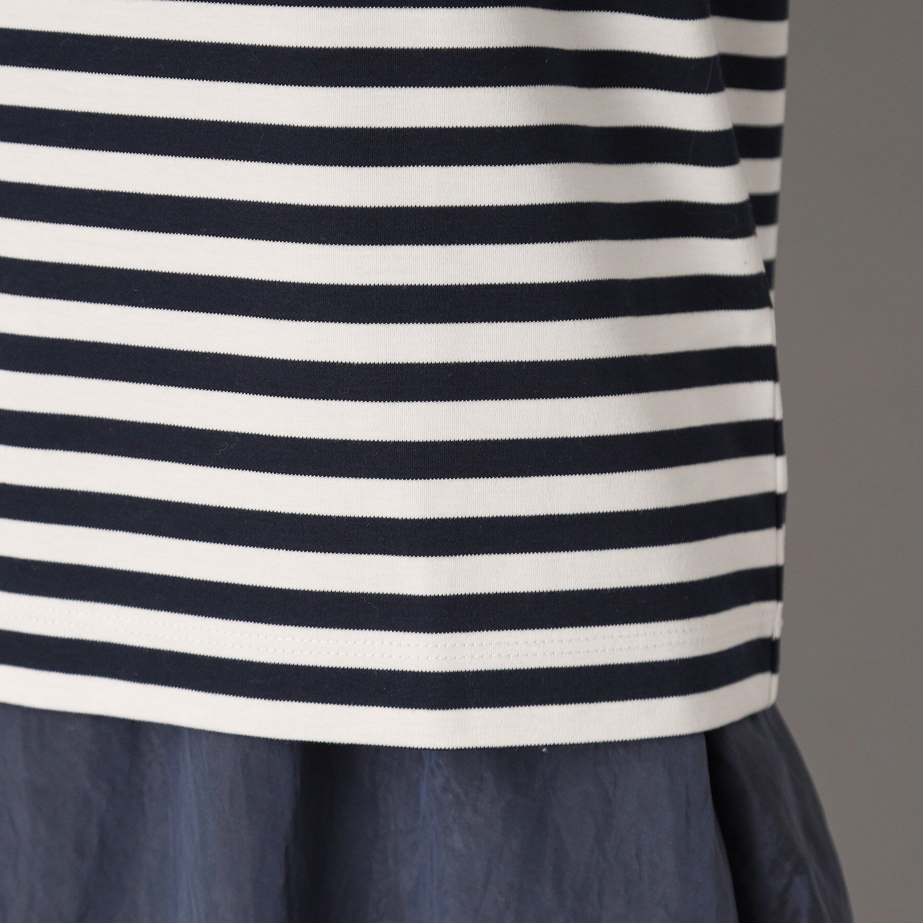 DRESSTERIOR「【接触冷感/抗菌防臭/消臭】アイスクリアコットンボーダーTシャツ」|Tシャツ・カットソー|