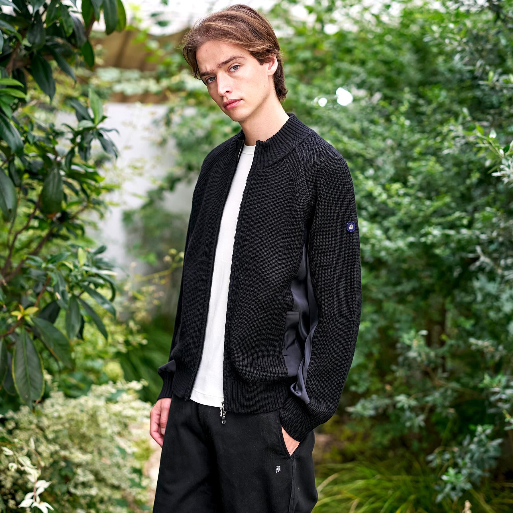 DRESSTERIOR「ミリタリーニットジャケット」|カーディガン|